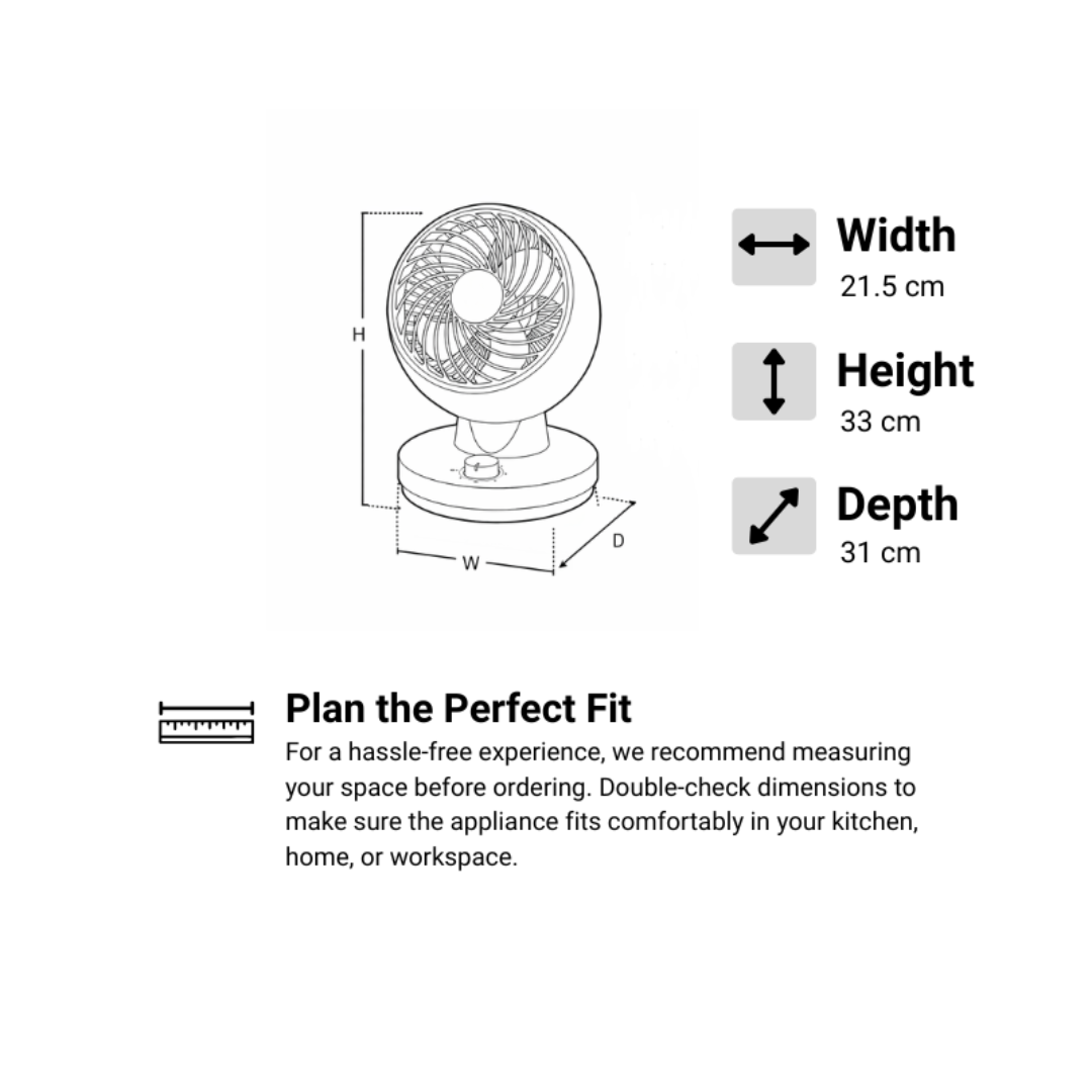 CCF‑601 Air Circulator Fan– 6″ Blade