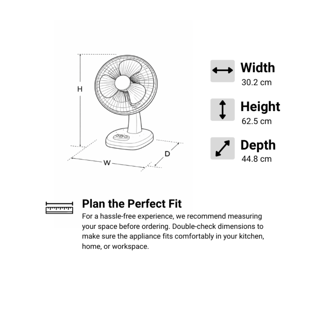 CDF‑1516C 16″ Desk Fan