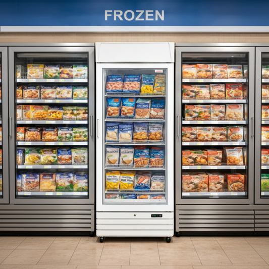 CUFIFD-13H1 Upright Glass Door Freezer No Frost