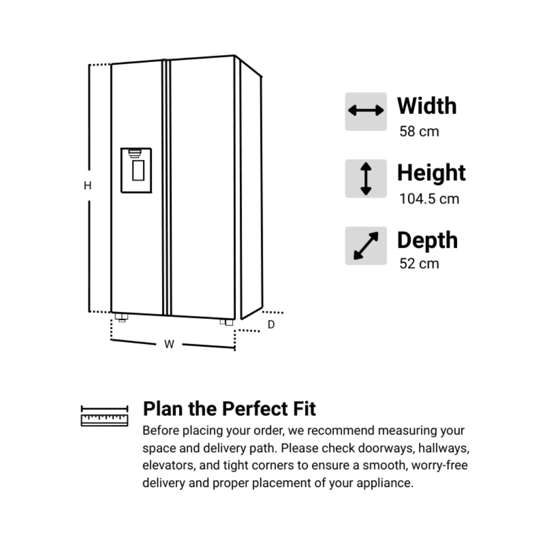 CRF-ADC601-SS Direct Cooling Refrigerator