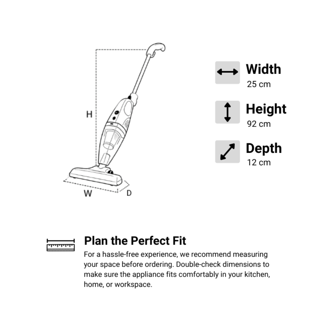 CVC-501S 2-in-1 Handheld and Stick Vacuum