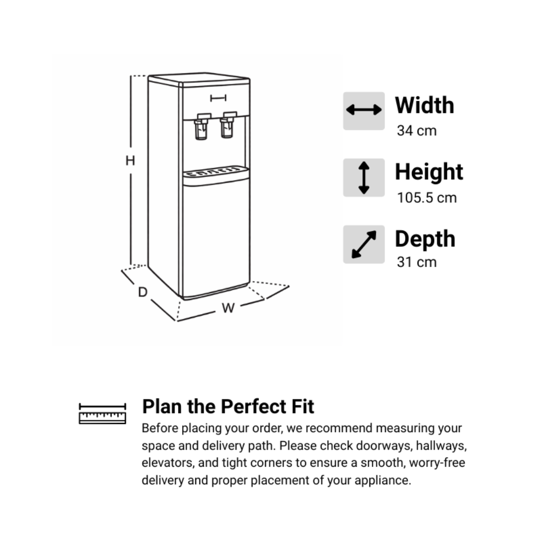 CWD16HC-IM1 Water Dispenser with Ice Maker