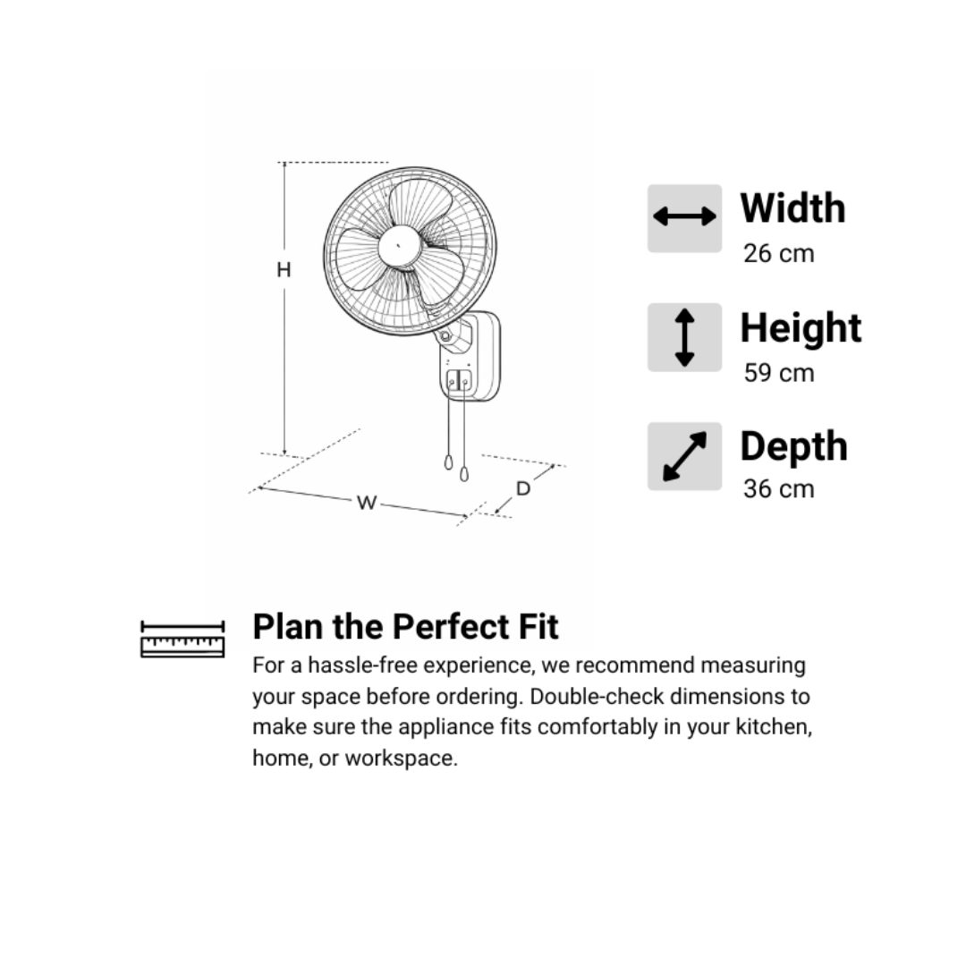 WRF-12RS 12″ Wall Fan