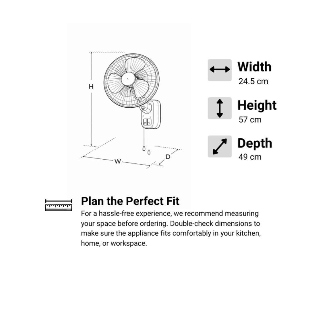 WRF‑1801C 18″ Wall Fan
